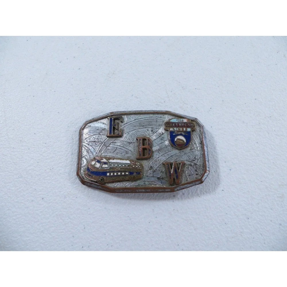 Vintage Greyhound Bus Lines Driver Uniform Belt Buckle 1940's‎